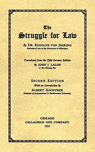 Beispielbild fr The Struggle for Law zum Verkauf von Anybook.com