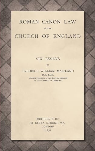 Beispielbild fr Roman Canon Law in the Church of England: Six Essays zum Verkauf von Sunny Day Books