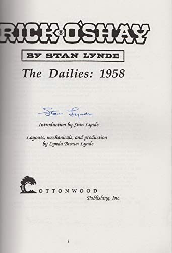 9781886370098: Rick O'Shay: The Dailies : 1958