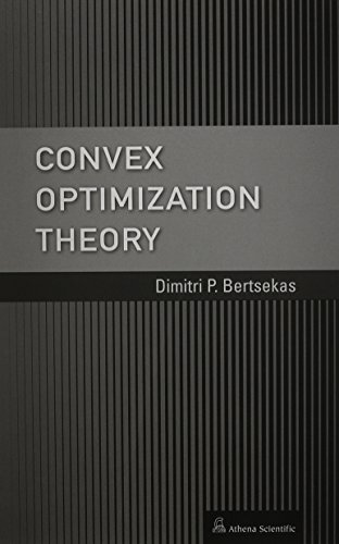 Stock image for Convex Optimization Theory for sale by Books Unplugged
