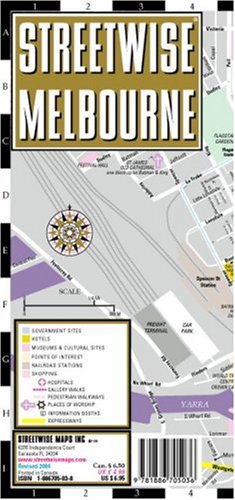 Streetwise Melbourne Map - Laminated City Center Street Map of Melbourne, Australia - Folding pocket size travel map (9781886705036) by Streetwise Maps