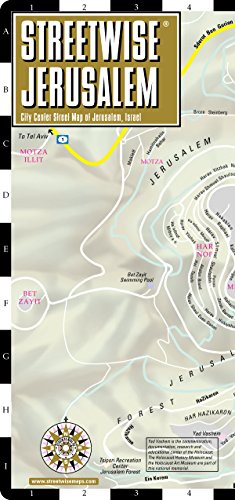 9781886705234: Streetwise Jerusalem Map - Laminated City Center Street Map of Jerusalem, Israel - Folding pocket size travel map