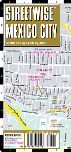 Beispielbild fr Streetwise Mexico City Map - Laminated City Center Street Map of Mexico City, MX - Folding pocket size travel map with metro map zum Verkauf von Irish Booksellers