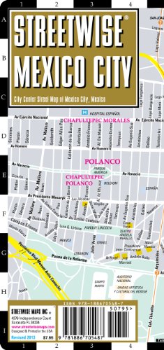 9781886705487: Streetwise Mexico City: City Center Street Map of Mexico City, Mexico