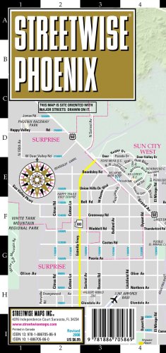 9781886705869: Streetwise Phoenix Map - Laminated City Street Map of Phoenix, Arizona: Folding Pocket Size Travel Map