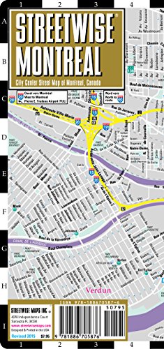 9781886705876: Streetwise Montreal Map - Laminated City Center Street Map of Montreal, Canada - Folding pocket size travel map with metro map