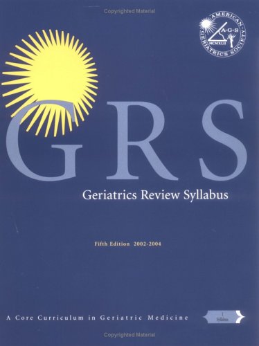 Imagen de archivo de GRS - Geriatrics Review Syllabus a la venta por HPB-Red
