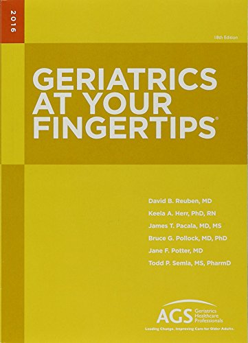 Beispielbild fr Geriatrics at Your Fingertips 2016 by David B. Reuben zum Verkauf von Better World Books