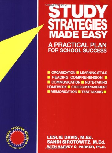 9781886941038: Study Strategies Made Easy: A Practical Plan for School Success