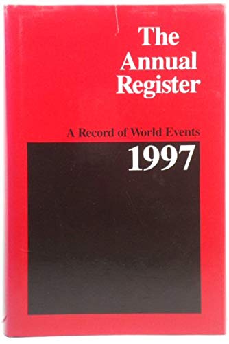 Beispielbild fr The Annual Register: A Record of World Events, 1997 zum Verkauf von Anybook.com