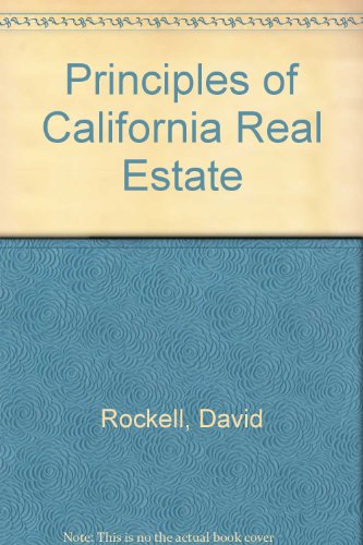 Imagen de archivo de Principles of California Real Estate: 8th Ed a la venta por Rob the Book Man
