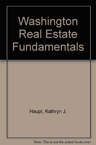 Beispielbild fr Washington Real Estate Fundamentals zum Verkauf von HPB-Red