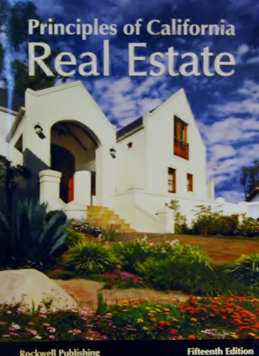 9781887051620: Principles of California Real Estate (15Th edition)