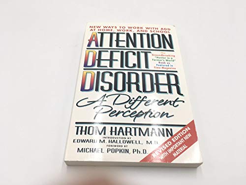 Beispielbild fr Attention Deficit Disorder: A Different Perception zum Verkauf von WorldofBooks