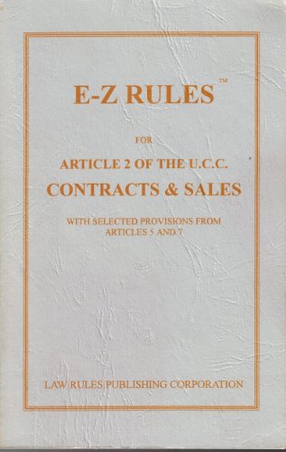 Stock image for Contracts and Sales (Article 2 of the Ucc) for sale by ThriftBooks-Dallas