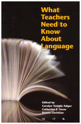 Stock image for What Teachers Need to Know About Language (Language in Education) for sale by Wonder Book
