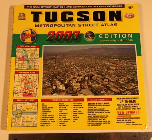 Stock image for Tucson Metropolitan Street Atlas (2002 Edition) for sale by Bookmans