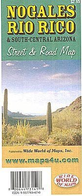 Stock image for Nogales, Rio Rico, and South-Central Arizona Street & Road Map for sale by GF Books, Inc.