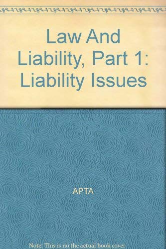 Stock image for Law and Liability: Part 1: Liability Issues [Professional Issues Learning Series] for sale by Tiber Books