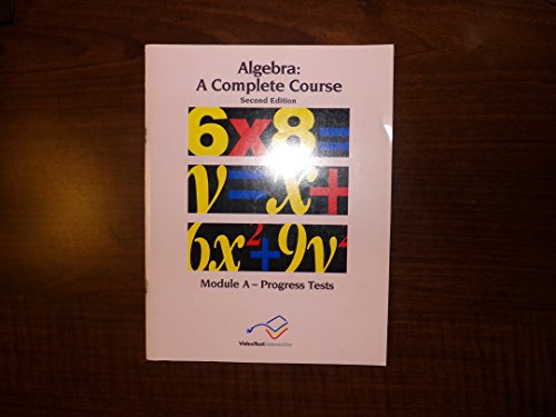 Stock image for Algebra, Module a Progress Tests for sale by Better World Books: West