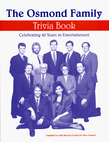Stock image for The Osmond Family Trivia Book for sale by Seattle Goodwill