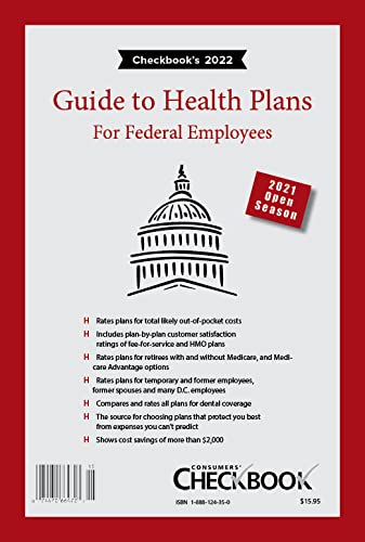 Beispielbild fr Checkbook's 2022 Guide to Health Plans for Federal Employees zum Verkauf von Better World Books