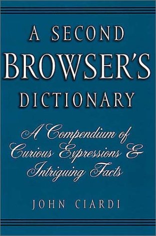 Stock image for A Second Browser's Dictionary for sale by Front Cover Books