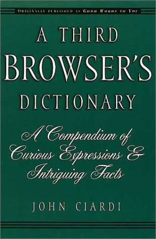 Beispielbild fr A Third Browser's Dictionary zum Verkauf von Better World Books
