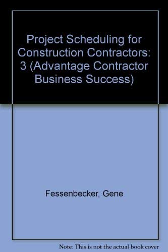 Stock image for Project Scheduling for Construction Contracting for sale by Better World Books: West