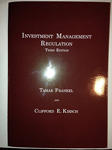 Beispielbild fr Investment Management Regulation, Third Edition zum Verkauf von HPB-Red