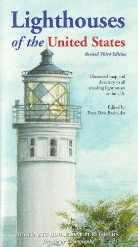 9781888216264: Lighthouses of the United States Illustrated Map