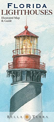 Stock image for Florida Lighthouses Map - Illustrated Guide for sale by Revaluation Books