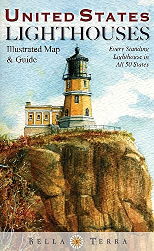 9781888216448: United States Lighthouses: Illustrated Map & Guide
