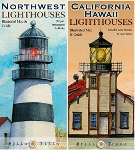 Stock image for Pacific Coast Lighthouses Map Pack - California, Oregon, Washington, Alaska & Hawaii for sale by GF Books, Inc.