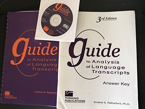 Beispielbild fr Guide to Analysis of Language Transcripts zum Verkauf von BooksRun