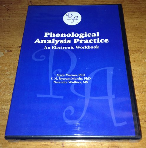 9781888222913: Phonological Analysis Practice: An Electronic Workbook