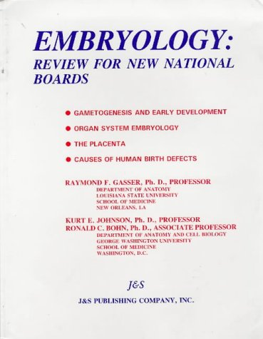 Stock image for Embryology: Review for New National Boards (Embryology - J&S Board Review) for sale by HPB-Red