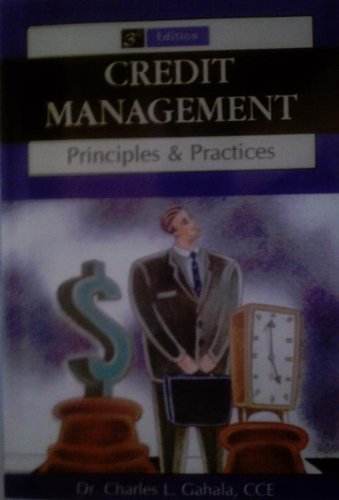 Imagen de archivo de Credit Management: Principles And Practices a la venta por Meadowland Media