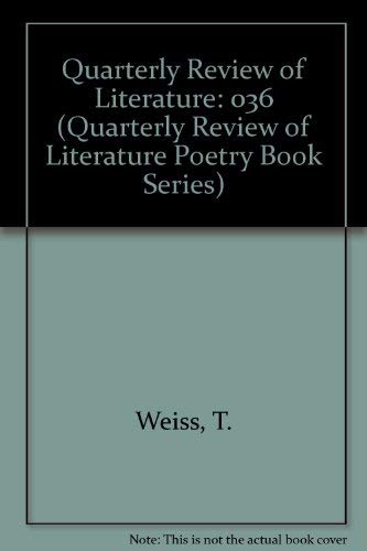 Stock image for QRL Poetry Book Series for sale by Better World Books