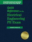 Stock image for Quick Reference for the Electrical Engineering Pe Exam for sale by SecondSale