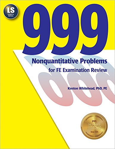 9781888577112: 999 Nonquantitative Problems for FE Examination Review