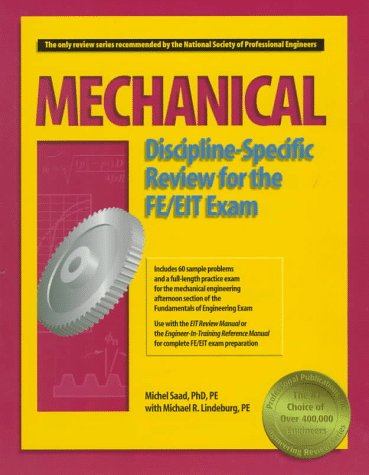 Imagen de archivo de Mechanical Discipline-Specific Review for the FE/EIT Exam a la venta por Decluttr