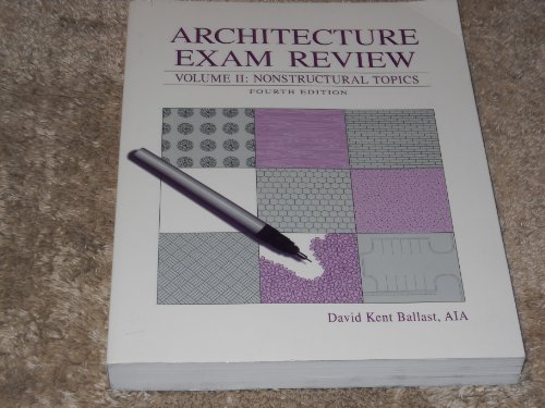 9781888577273: Architecture Exam Review: Nonstructural Topics: 2