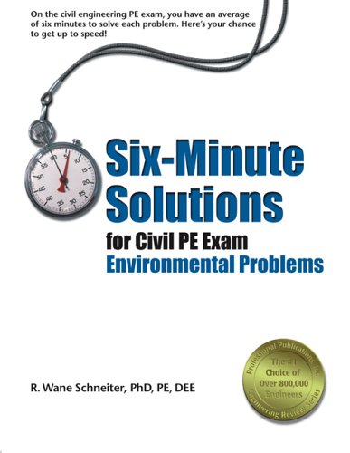 Stock image for Six-Minute Solutions for Civil PE Exam Environmental Problems for sale by Jenson Books Inc