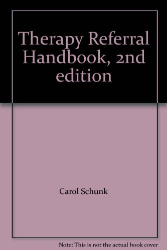 9781888629088: Therapy Referral Handbook, 2nd edition