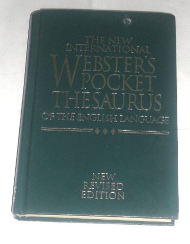 Stock image for The New International Webster's Pocket Thesaurus of the English Language, New Revised Edition for sale by HPB-Diamond
