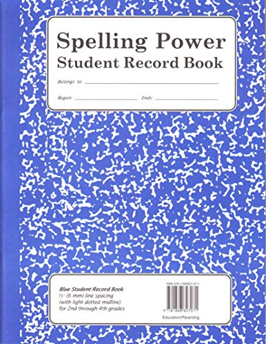 9781888827071: Spelling Power Student Record Book (Blue)