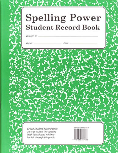 9781888827088: Spelling Power, Student Record Book, Green Grades 4-6