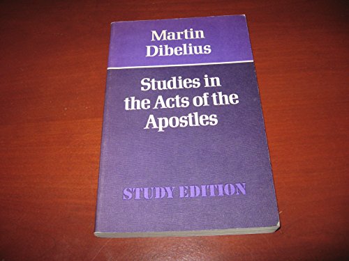 Beispielbild fr Studies in the Acts of the Apostles. zum Verkauf von Powell's Bookstores Chicago, ABAA