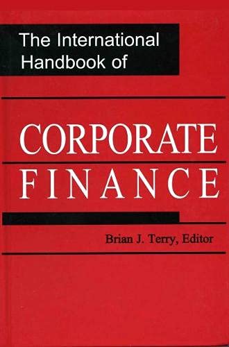 Stock image for The International Handbook of Corporate Finance for sale by Books Puddle